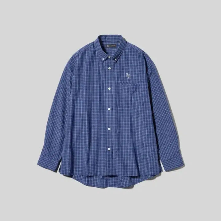 [BUNJANG] GU x Undercover Check Pattern Logo Shirt M / GU 지유 언더커버 셔츠 m