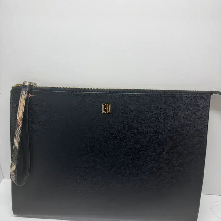 [BUNJANG] Daks Black Leather Clutch Bag / 닥스 블랙 클러치백