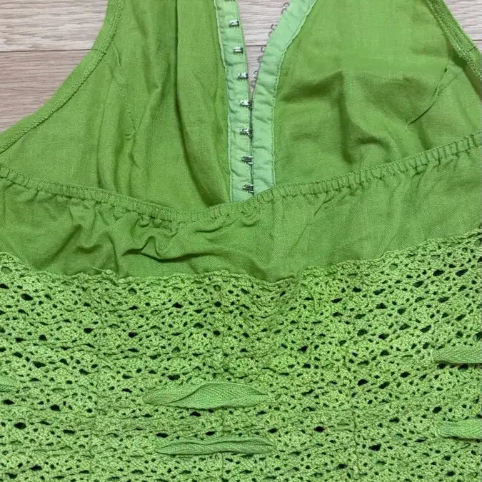 [BUNJANG] lovecannedfruit Halterneck Dress / lovecannedfruit 그린 홀터넥 원피스