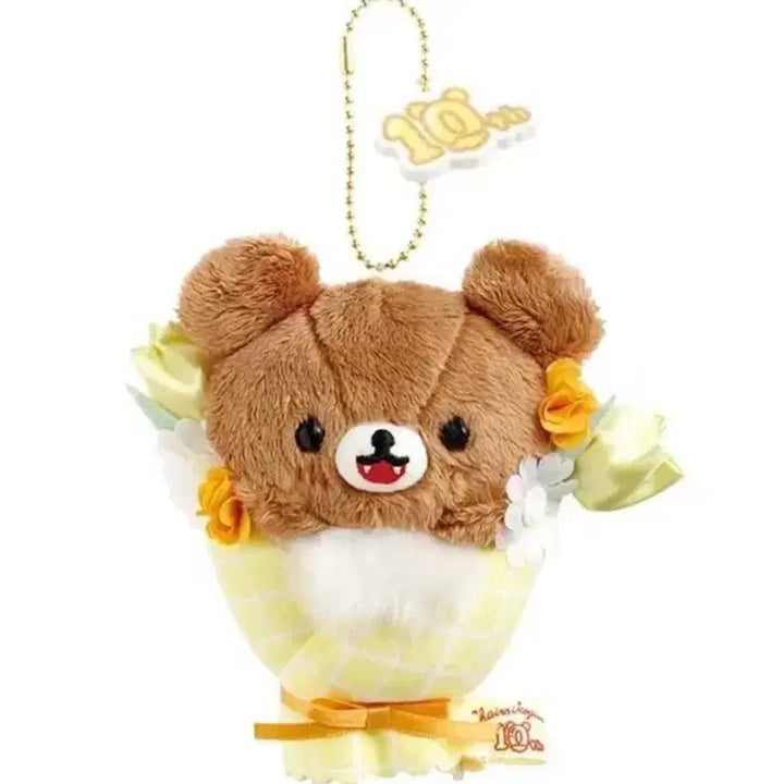 [BUNJANG] Chairoikoguma Flower Marche 10th Anniversary Bouquet Keychain / 한정) 플라워 마르쉐 차이로이코구마 10주년 꽃다발 인형키링 키체인