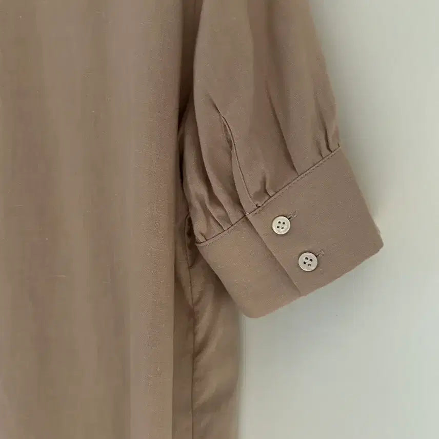 [BUNJANG] 르메띠에 Linen Shirt Long Dress / 르메띠에 린넨 셔츠형 롱 원피스