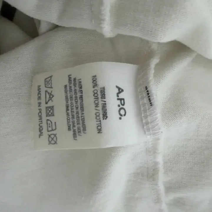 [SOLD OUT] A.P.C. 아페쎄 화이트 기본 반팔 티셔츠 (L)