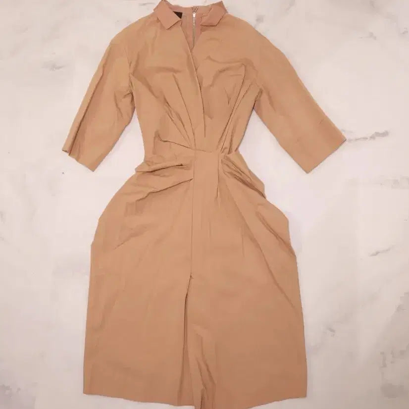 [BUNJANG] Lanvin Beige Wrap Dress / 랑방 원피스 ~55반
