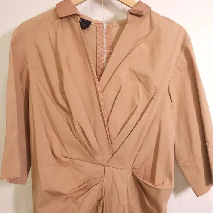[BUNJANG] Lanvin Beige Wrap Dress / 랑방 원피스 ~55반