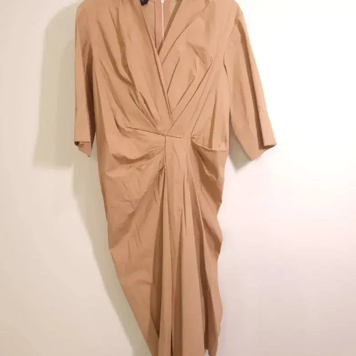 [BUNJANG] Lanvin Beige Wrap Dress / 랑방 원피스 ~55반