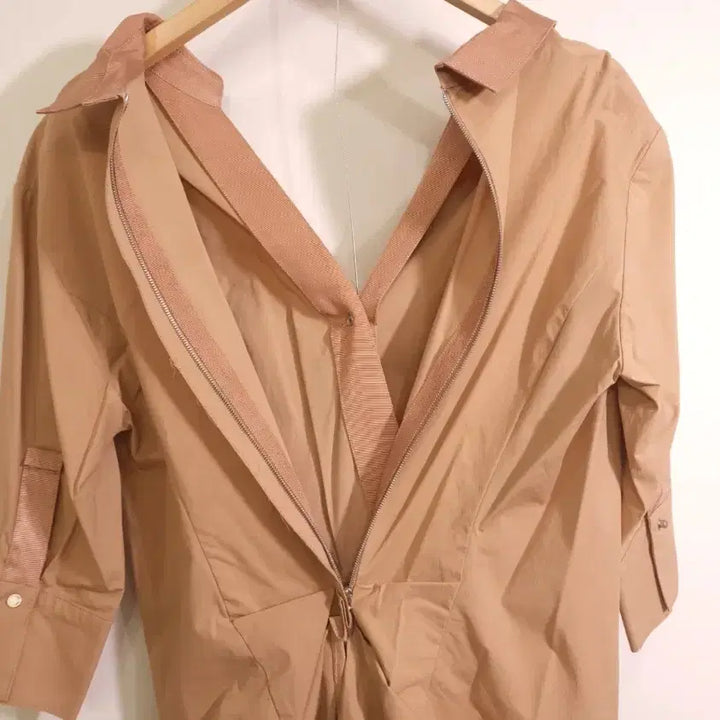 [BUNJANG] Lanvin Beige Wrap Dress / 랑방 원피스 ~55반