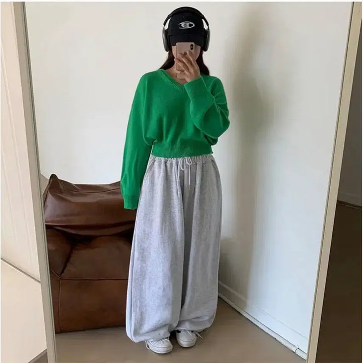 [BUNJANG] Bonji Shop Big Size Balloon Training Jogger Pants Set (3 Colors) / <3개 세트> 본지샵 빅사이즈 벌룬 트레이닝 조거팬츠