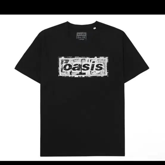[BUNJANG] Oasis Black Short Sleeve T-shirt / Oasis 오아시스 블랙 반팔 티셔츠