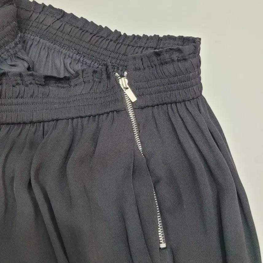 [BUNJANG] SISLEY Wide Bending Pants - Black / SISLEY 시슬리 밴딩 와이드 팬츠 / 여 70-98 (44) 블랙