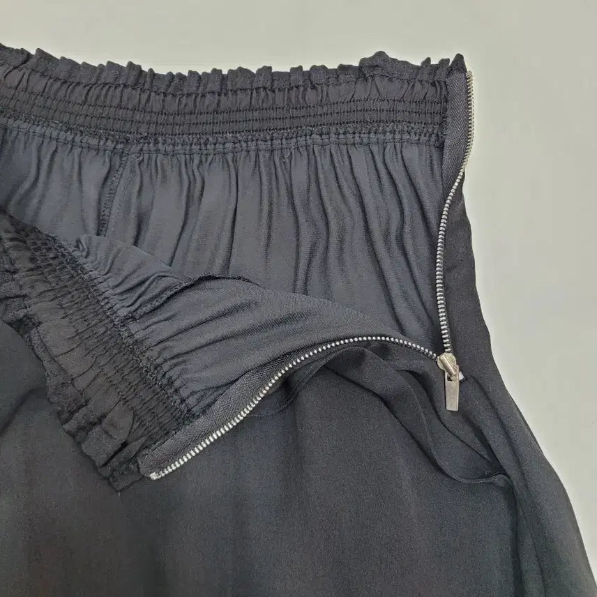 [BUNJANG] SISLEY Wide Bending Pants - Black / SISLEY 시슬리 밴딩 와이드 팬츠 / 여 70-98 (44) 블랙