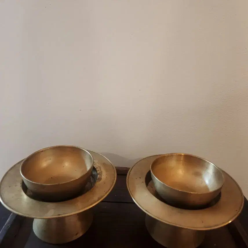 [SOLD OUT] 조선시대 골동 유기잔과 잔대