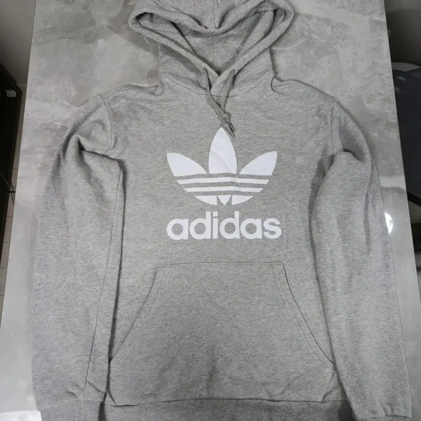 [BUNJANG] Adidas Trefoil Hoodie Grey / 아디다스 트레포일 후드티 그레이