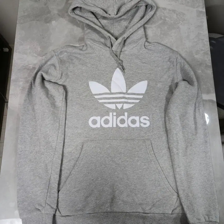 [BUNJANG] Adidas Trefoil Hoodie Grey / 아디다스 트레포일 후드티 그레이