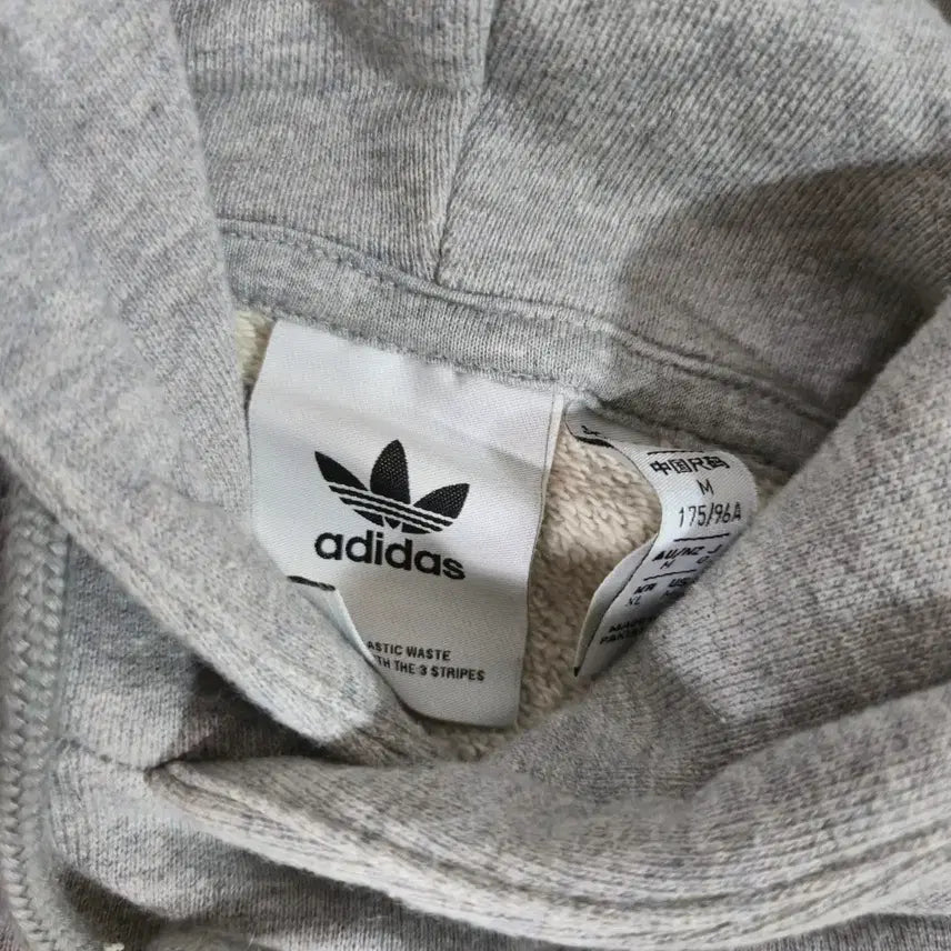 [BUNJANG] Adidas Trefoil Hoodie Grey / 아디다스 트레포일 후드티 그레이