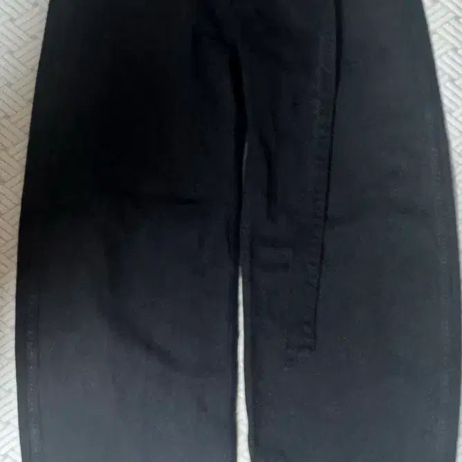 [BUNJANG] Facade Pattern Belted Round Denim Vintage Black XS Jeans / 파사드패턴 벨티드 라운드 데님 vintage black xs