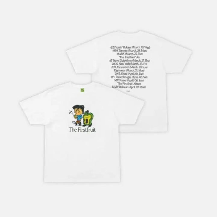 [BUNJANG] The Firstfruit White T-shirt / The Firstfruit 반팔 티셔츠 화이트 마크