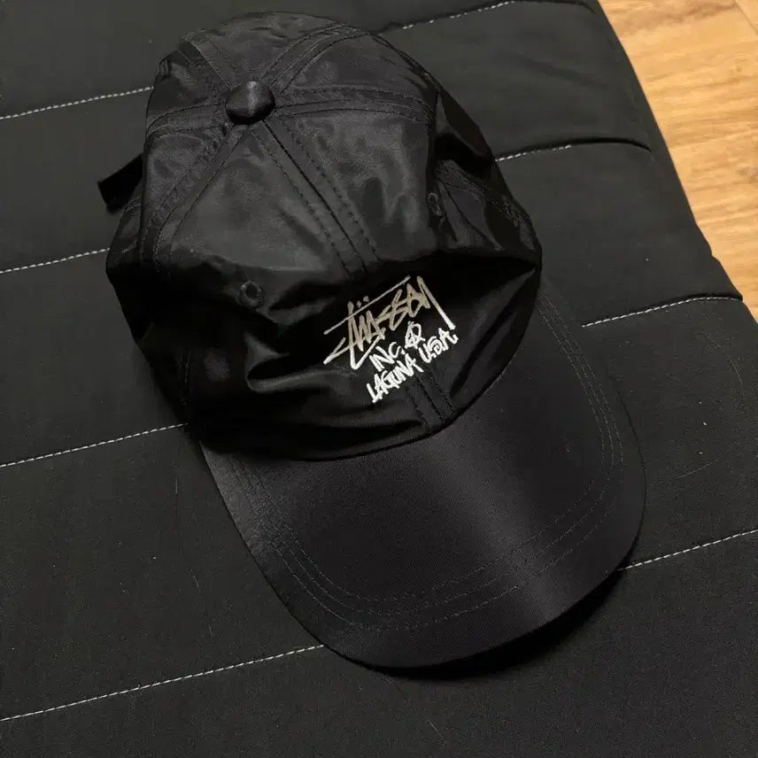 [SOLD OUT] 스투시 나일론 6판넬캡 블랙