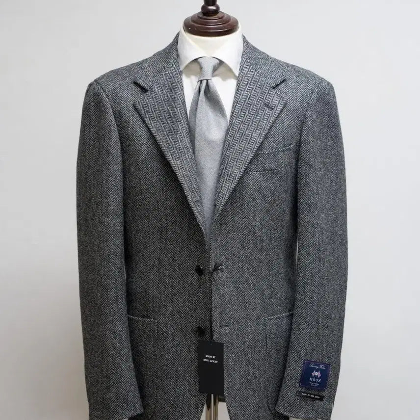 [BUNJANG] RING JACKET Moon Tweed Herringbone Blazer / RING JACKET MOON TWEED 헤링본 남성 자켓 52