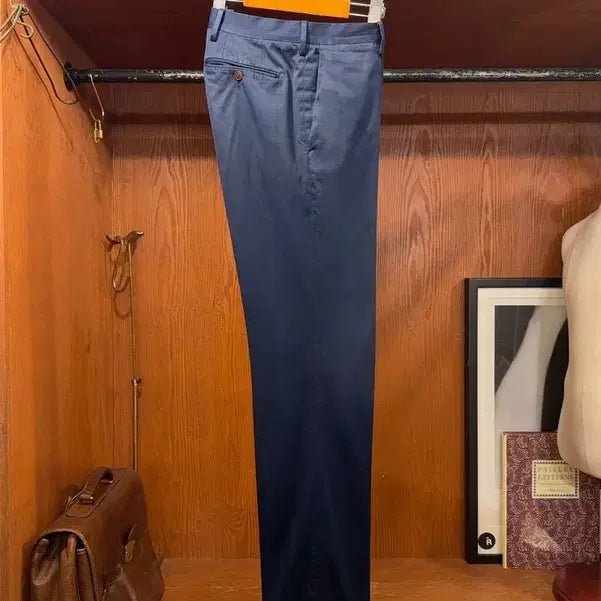 [BUNJANG] Ralph Lauren Purple Label Cotton Pants Navy 32-33 / 랄프로렌 퍼플라벨 코튼 팬츠 32~33