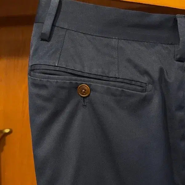 [BUNJANG] Ralph Lauren Purple Label Cotton Pants Navy 32-33 / 랄프로렌 퍼플라벨 코튼 팬츠 32~33