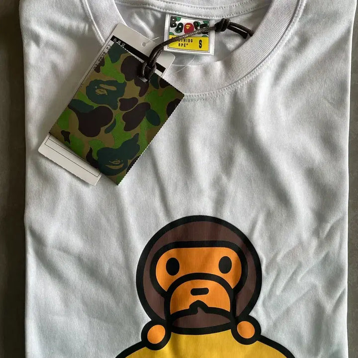 [SOLD OUT] 베이프 베이비 마일로 x 폼폼푸린 티셔츠 화이트 [S]