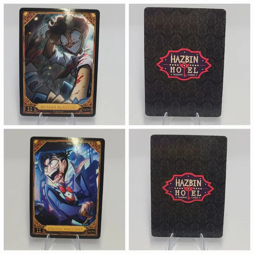 [BUNJANG] Hazbin Hotel Season 2 Alastor &amp; Vincent Human Non-Foil Set / 해즈빈호텔 시즌2 2nd 휴먼 알래스터, 빈센트 휘트먼 논포일 세트