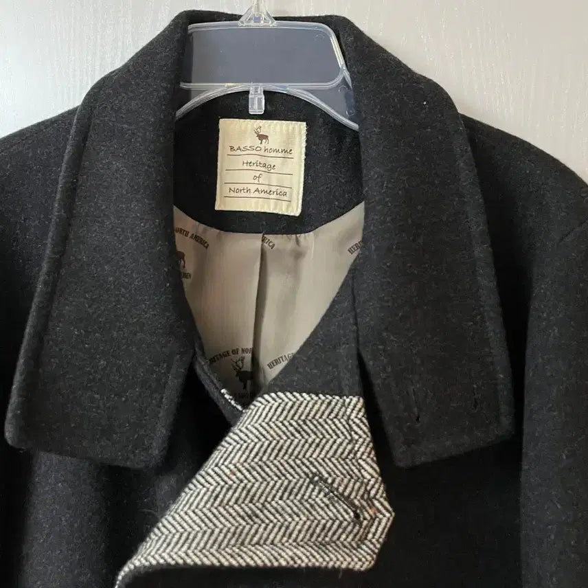 [SOLD OUT] (95) 바쏘옴므 남성 울90 자켓 코트 한번 착용