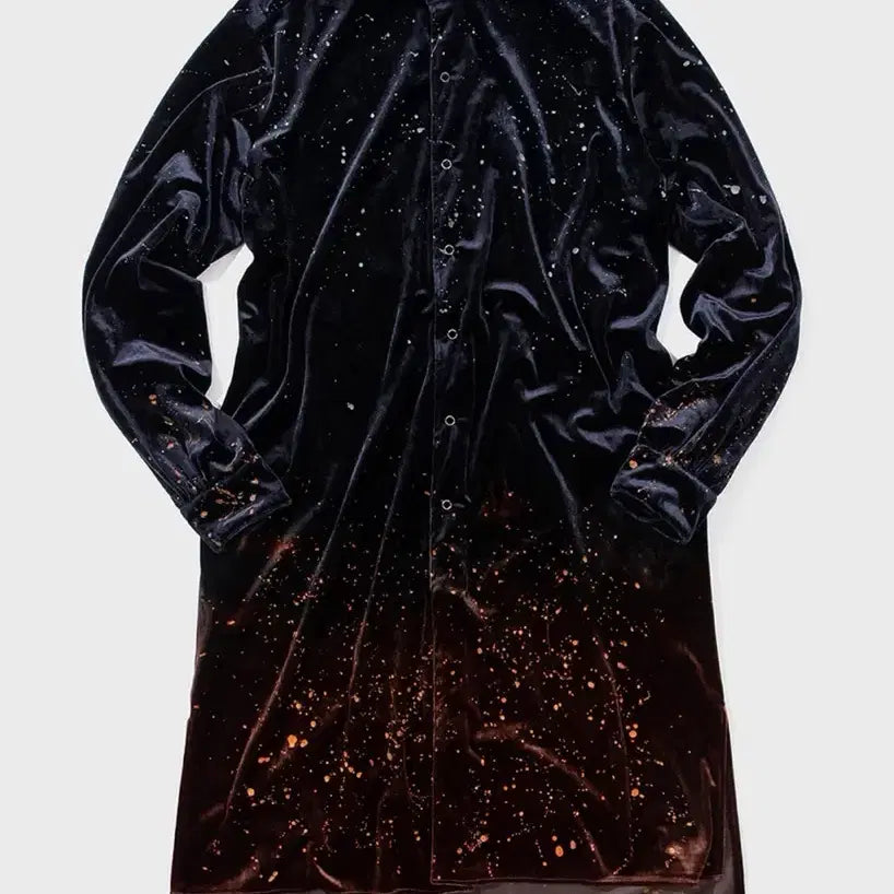 [BUNJANG] KoZaburo Velvet Painted Long Shirt / 코자부로 벨벳 페인티드 롱 셔츠 3사이즈 황금사이즈
