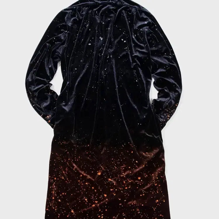 [BUNJANG] KoZaburo Velvet Painted Long Shirt / 코자부로 벨벳 페인티드 롱 셔츠 3사이즈 황금사이즈