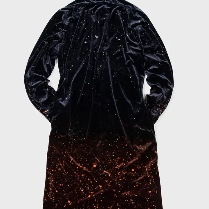 [BUNJANG] KoZaburo Velvet Painted Long Shirt / 코자부로 벨벳 페인티드 롱 셔츠 3사이즈 황금사이즈