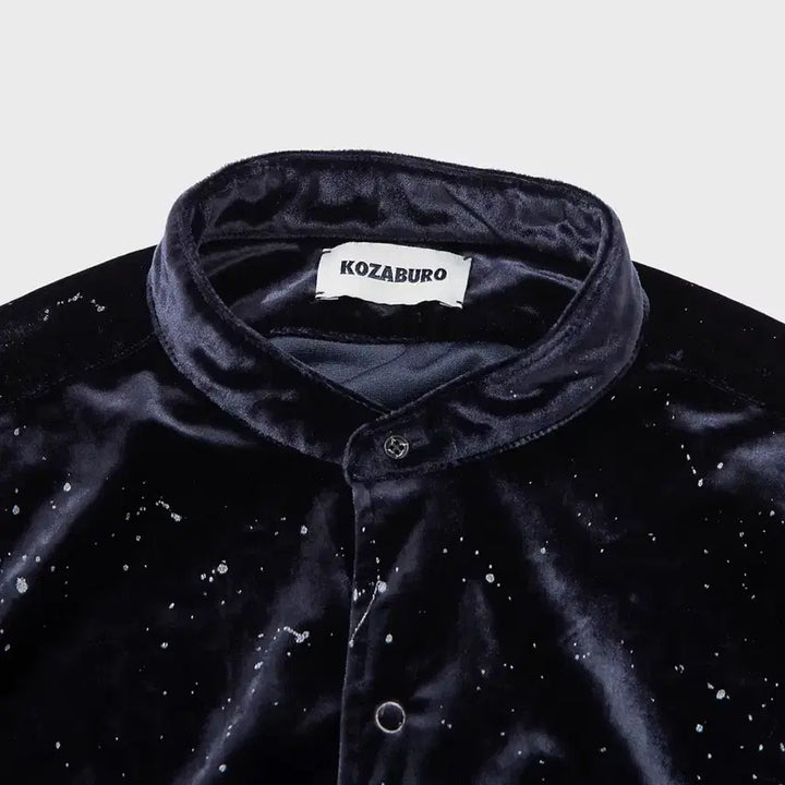 [BUNJANG] KoZaburo Velvet Painted Long Shirt / 코자부로 벨벳 페인티드 롱 셔츠 3사이즈 황금사이즈