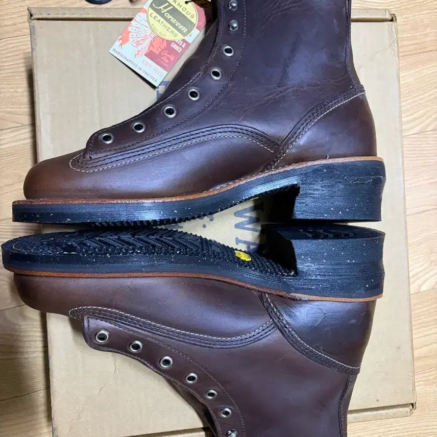 [BUNJANG] Chippewa 8E Hoween Chromexcel Logger Boots / 치페와 호윈 크롬악셀 로거 부츠 8E