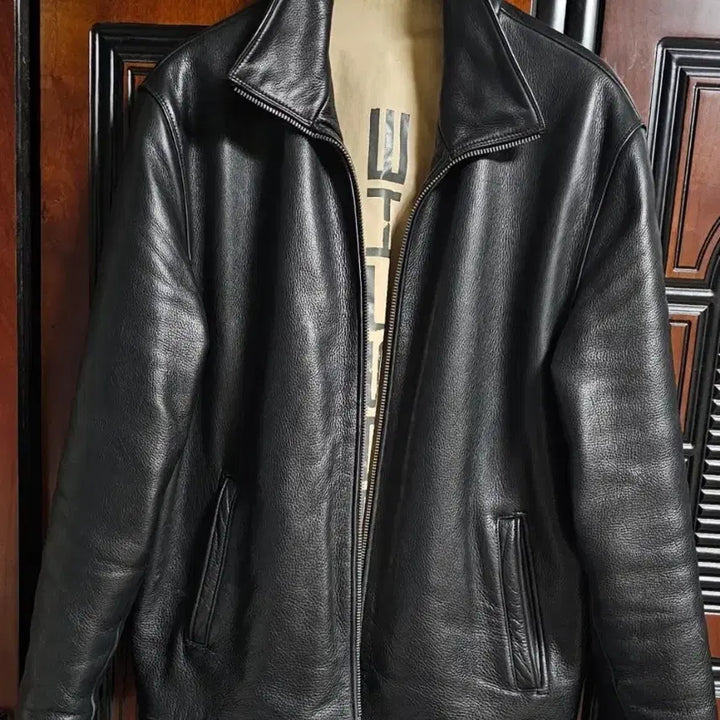[BUNJANG] Porsche Genuine Leather Jacket / 포르쉐 소가죽 자켓