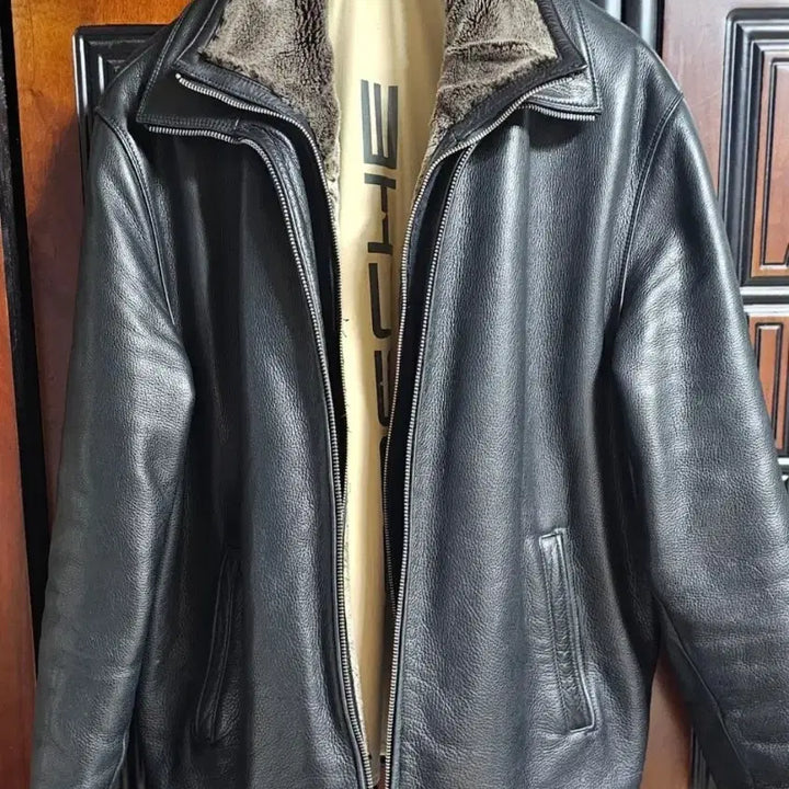 [BUNJANG] Porsche Genuine Leather Jacket / 포르쉐 소가죽 자켓