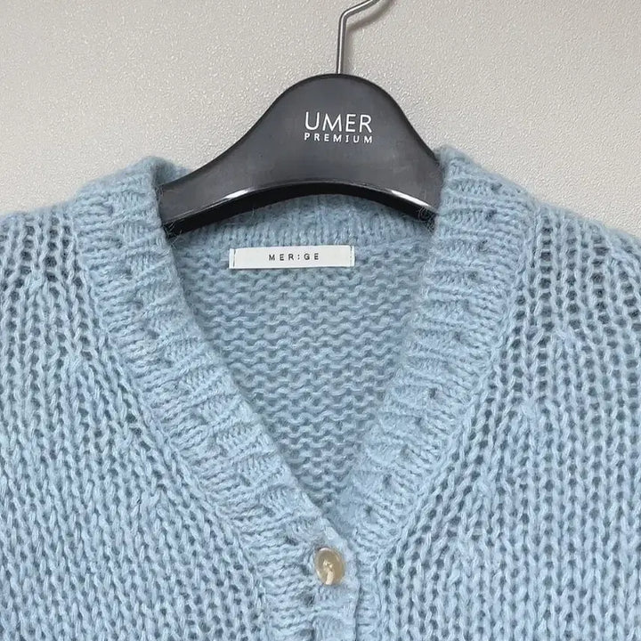 [BUNJANG] Merz B. Schwanen V-Neck Cropped Knit Cardigan / (F) 메르제 브이넥 여리 부클 크롭 니트 가디건