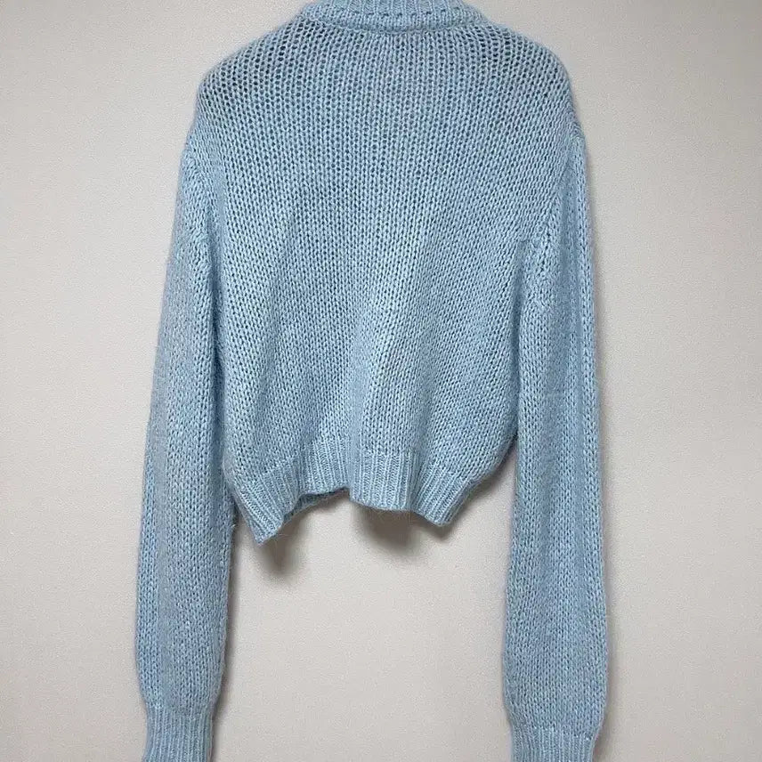 [BUNJANG] Merz B. Schwanen V-Neck Cropped Knit Cardigan / (F) 메르제 브이넥 여리 부클 크롭 니트 가디건