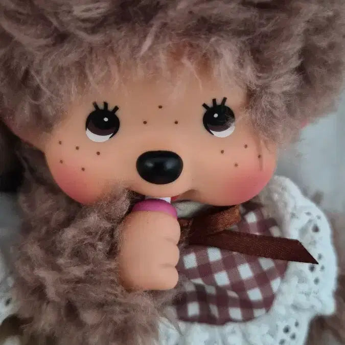 [BUNJANG] Mokomoko Monchhichi Sweet Brown Plush / 모코모코 몬치치