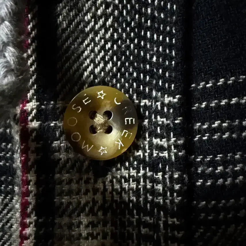 [BUNJANG] Musk Creek Flannel Lined Check Shirt Jacket (Size S) / [S,90]무스크릭 플란넬 체크 셔츠 자켓 누빔 오버핏