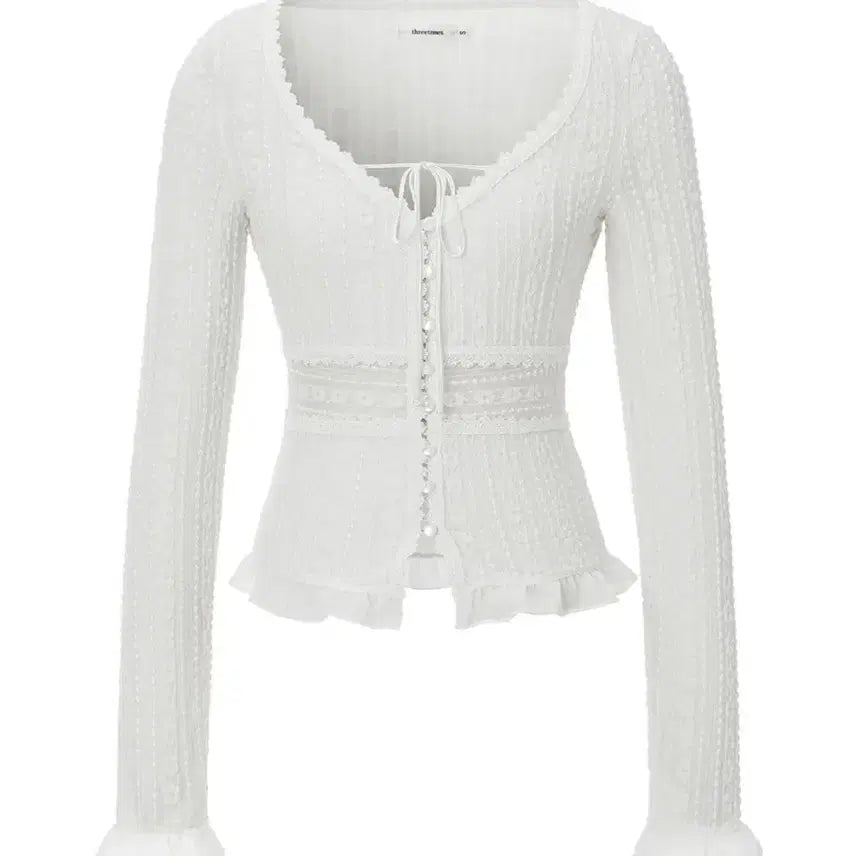 [BUNJANG] 3 times Vanilla Lace Cardigan (S) / 쓰리타임즈 Vanilla lace cardigan S