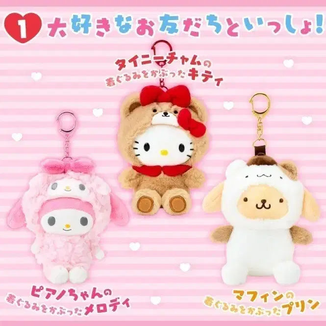 [BUNJANG] Hello Kitty Mako Keyring / 친구와함께시리즈 키티마코키링