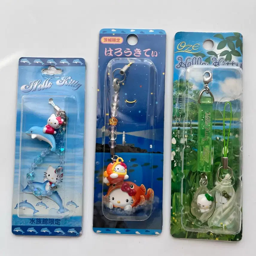 [BUNJANG] Sanrio Hello Kitty Vintage Dolphin Strap (Japan Exclusive) / [일본정품] 지역한정 고전 키티 돌고래 스트랩 빈티지 미개봉 지역한정
