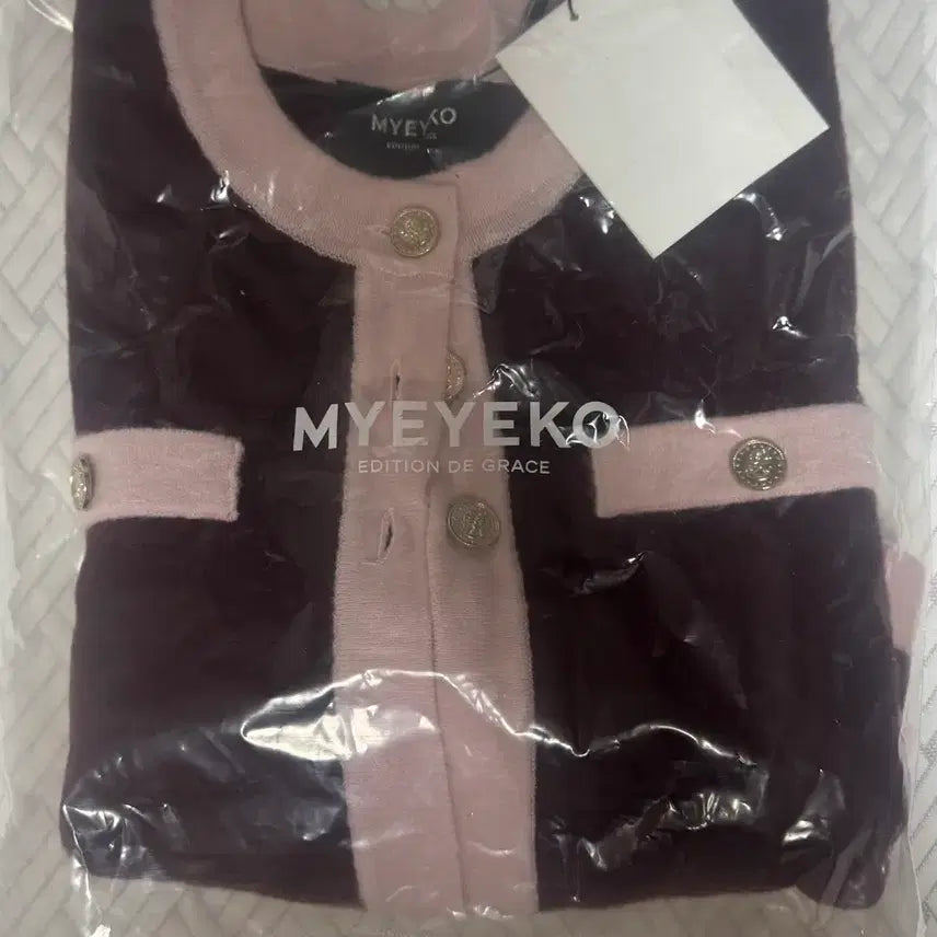 [SOLD OUT] 마이아이코 코코 에끌라 니트 가디건 - 버건디 새상품
