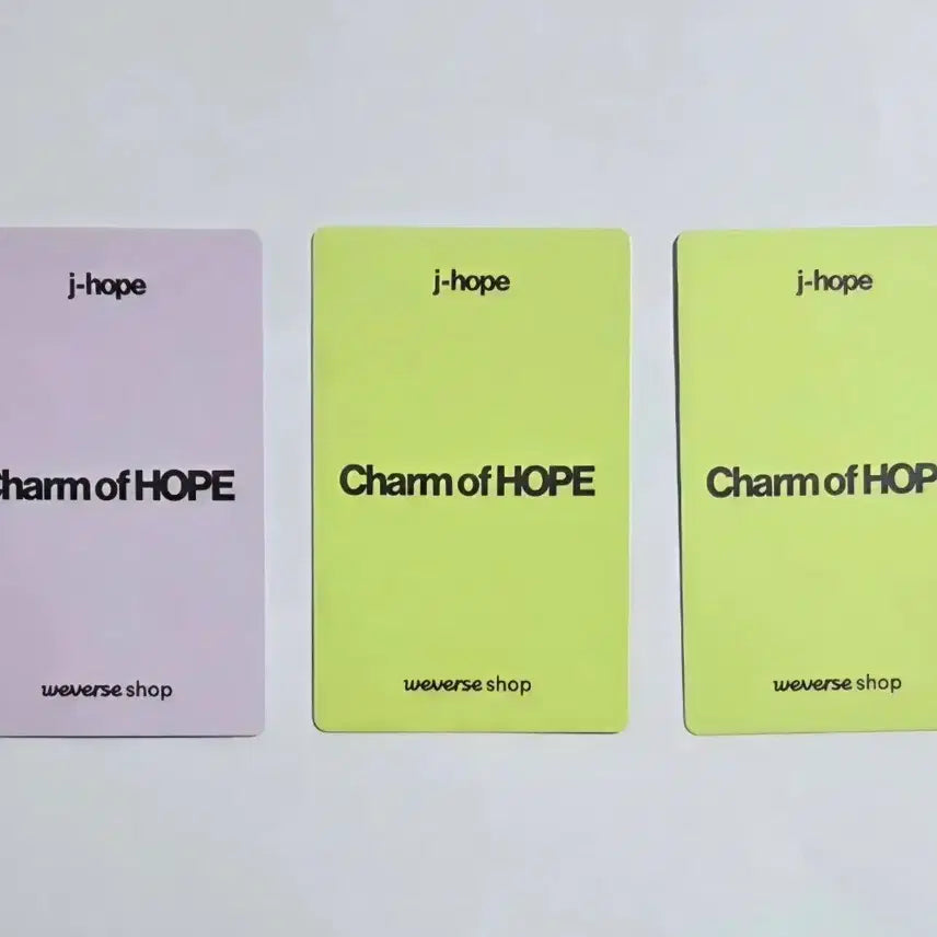 [SOLD OUT] BTS 제이홉 charm of hope 위버스 특전 포카