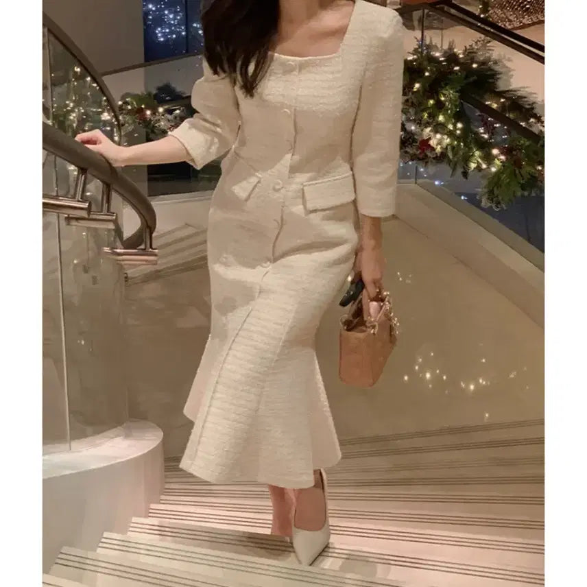 [BUNJANG] Dali Hotel Guest Dress / 달리호텔 하객룩 원피스