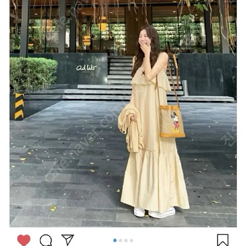 [BUNJANG] Yael Beige Long Dress / yael 베이지 롱 원피스 (야엘)