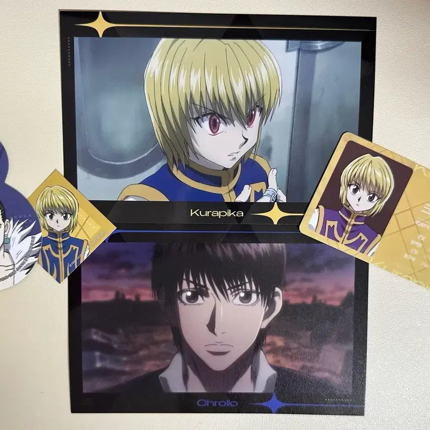 [BUNJANG] Hunter x Hunter Collaboration Cafe Special - Kurapika &amp; Chrollo / 헌터헌터 콜라보 카페 특전 크라피카 클로로