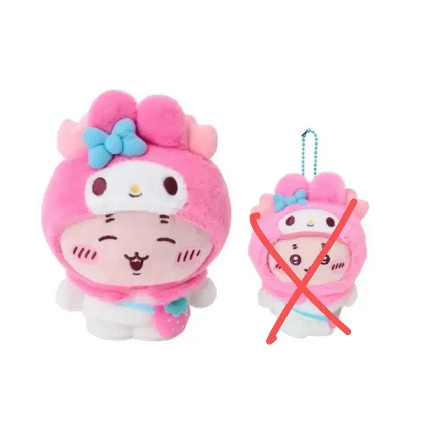 [BUNJANG] Chikawa My Melody Plush Keychain / 카니 마이멜로디 치이카와 산리오 누이 키링 인형