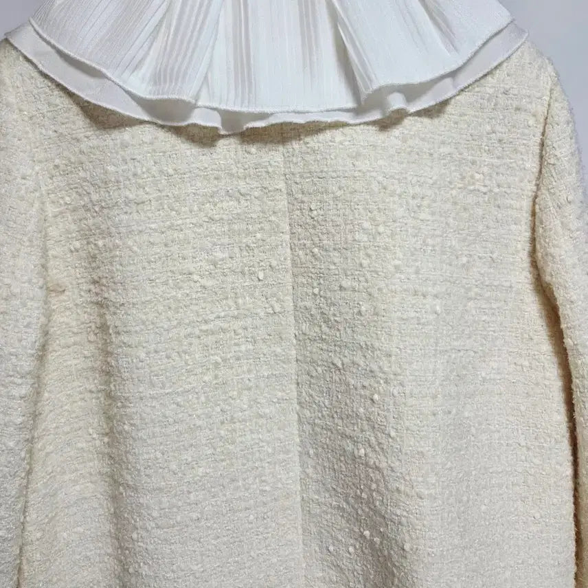 [BUNJANG] Mine Ivory Tweed Jacket / 마인 정 아이보리 트위드 자켓