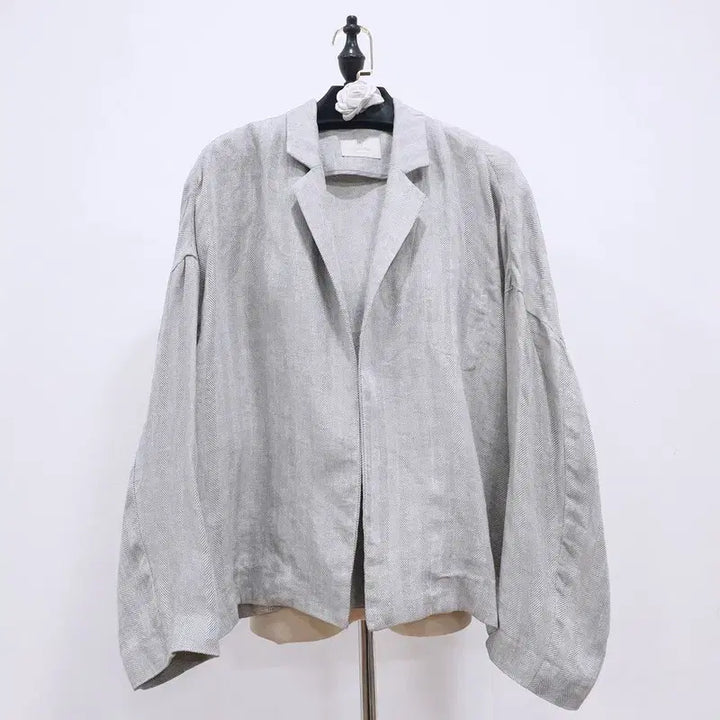 [BUNJANG] 8times 100% Linen Herringbone Jacket / 에잇타임즈 린넨100 헤링본 자켓