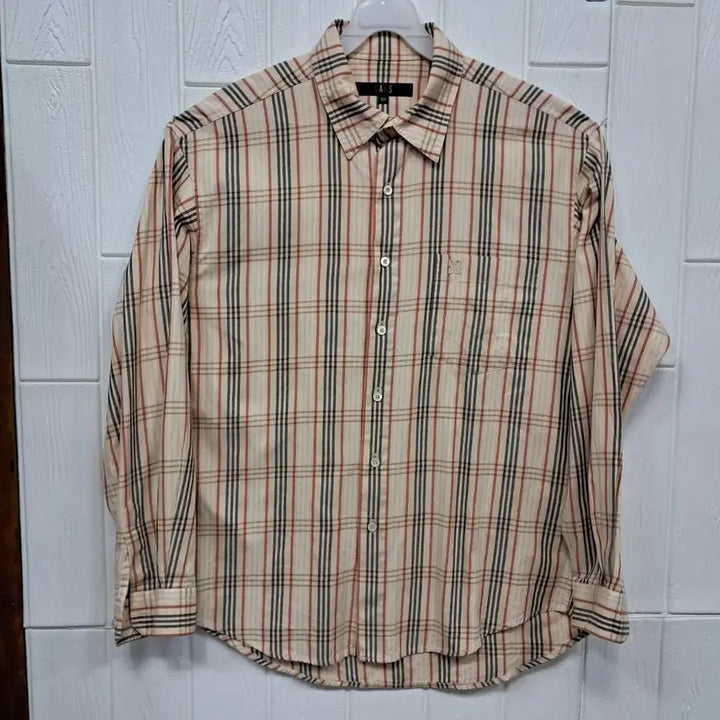 [BUNJANG] Daks Check Long Sleeve Shirt (Size 100) / 닥스 체크 긴팔 셔츠 100